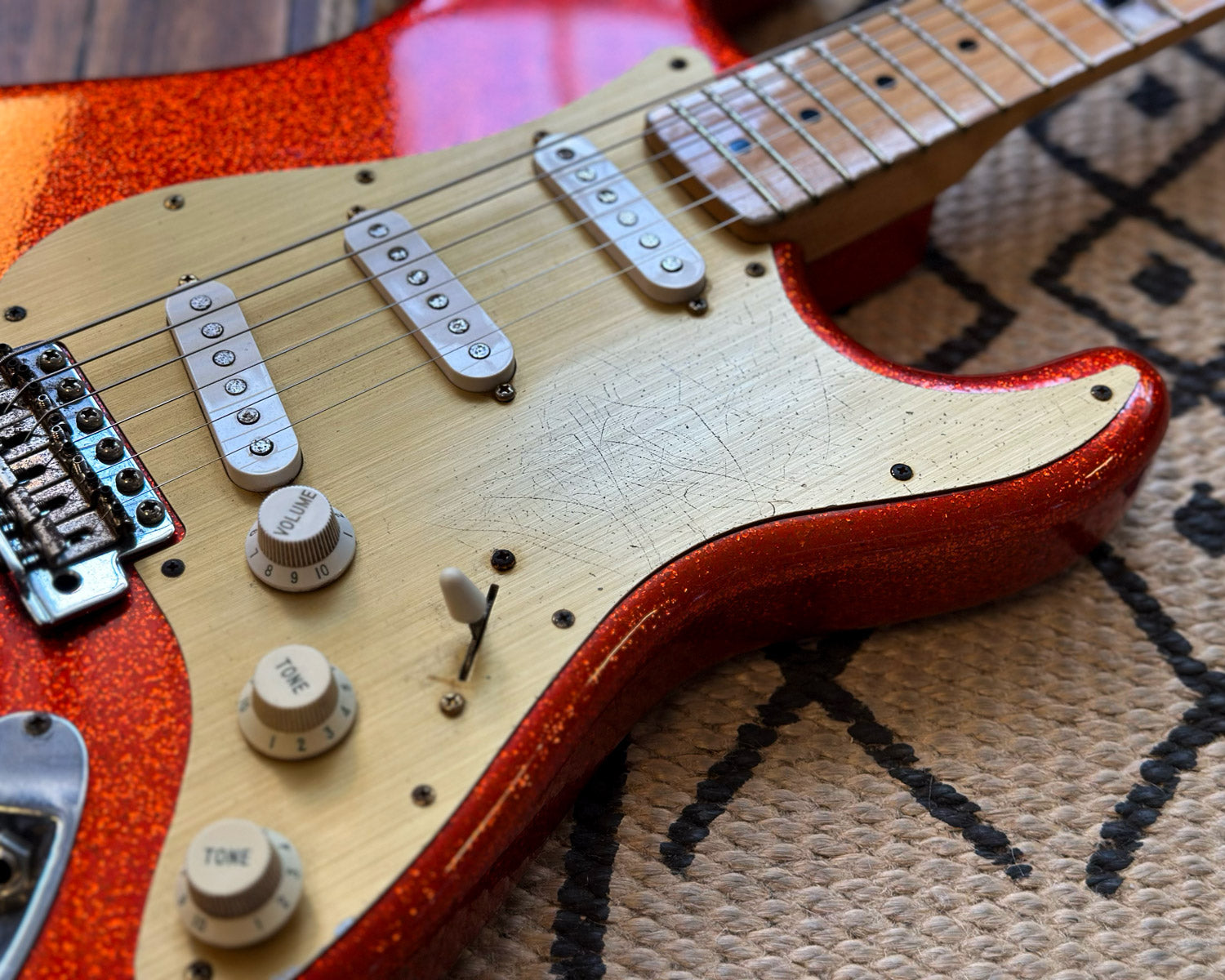 2001 Red Sparkle Fernandes LD-95KK Love Driver L`Arc-en-Ciel Ken