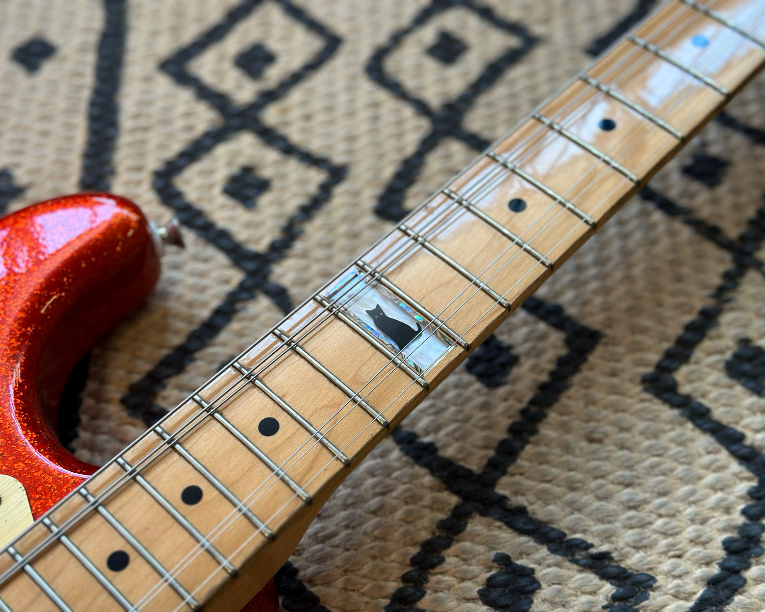 2001 Red Sparkle Fernandes LD-95KK Love Driver L`Arc-en-Ciel Ken