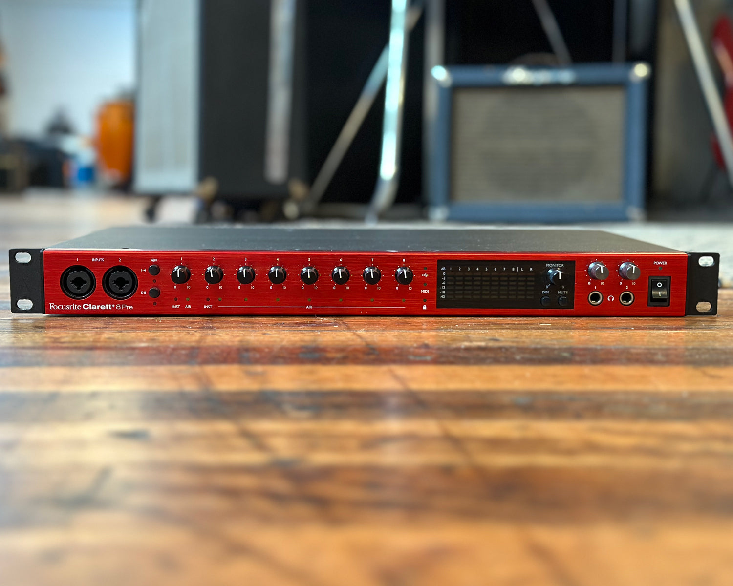 FOCUSRITE Clarett+ 8 Pre USB ラックケース付き Focusrite Clarett+ 8Pre Rackmount 18-In/20-Out USB Audio