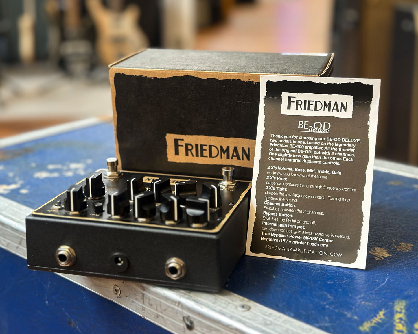 Friedman BE-OD Deluxe Dual Overdrive Pedal