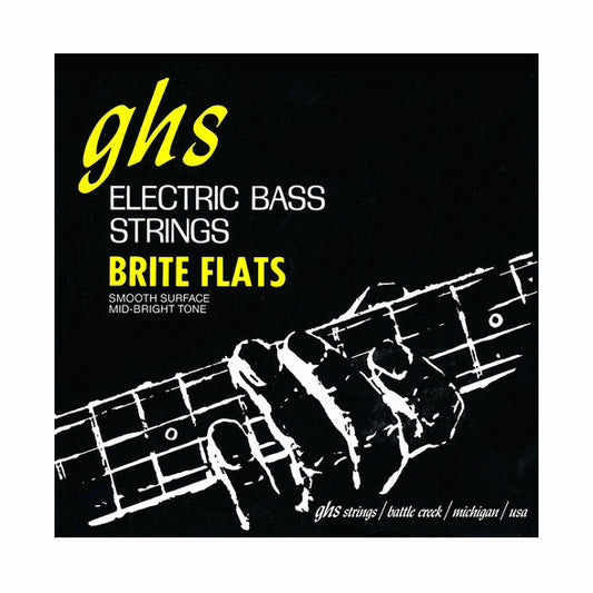 GHS Brite Flats M3075 Long Scale Medium Gauge Electric Bass Strings