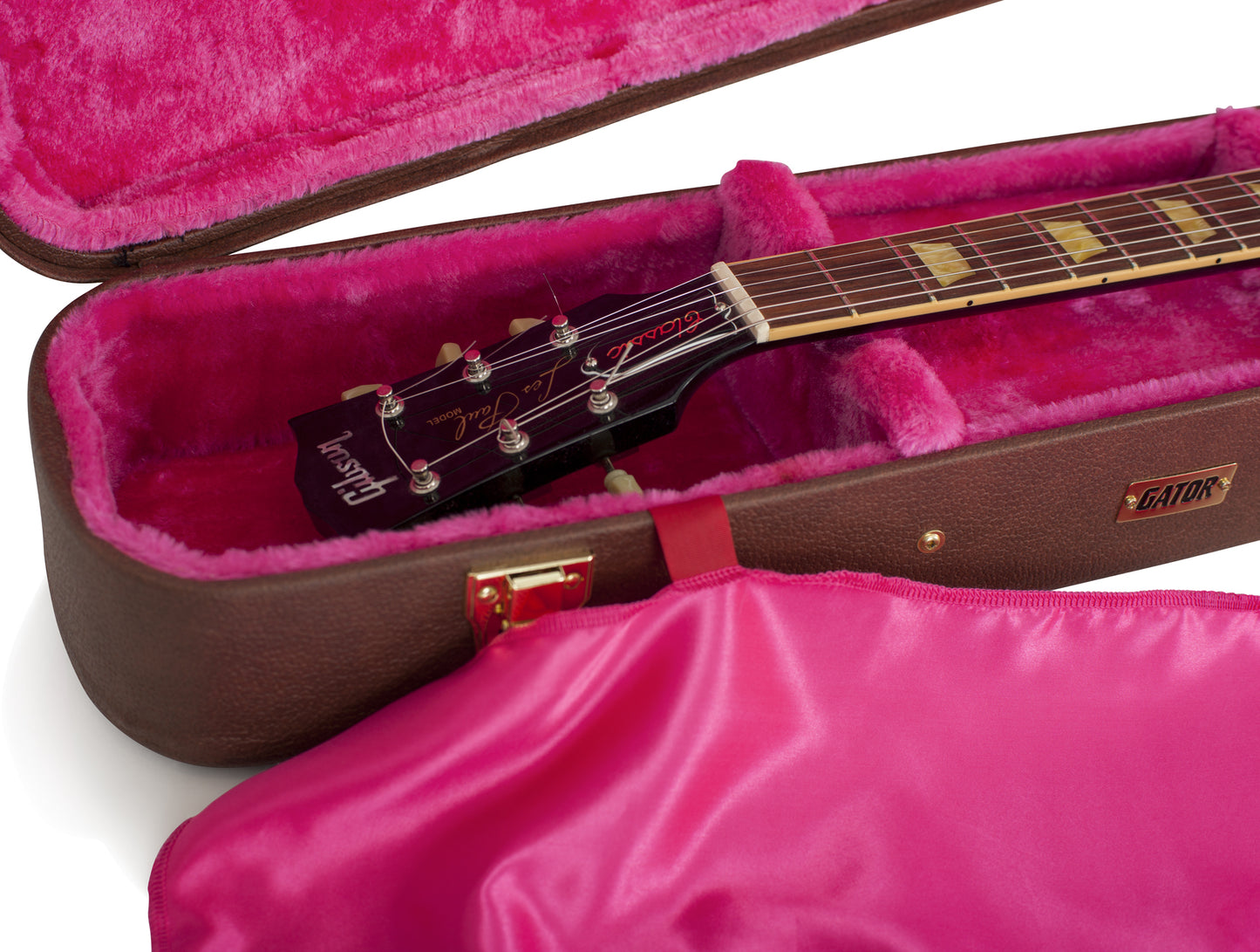 Gator GW-LP Gibson Les Paul Deluxe Wood Guitar Case - Brown