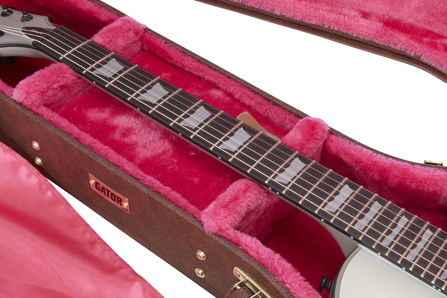 Gator GW-LP Gibson Les Paul Deluxe Wood Guitar Case - Brown