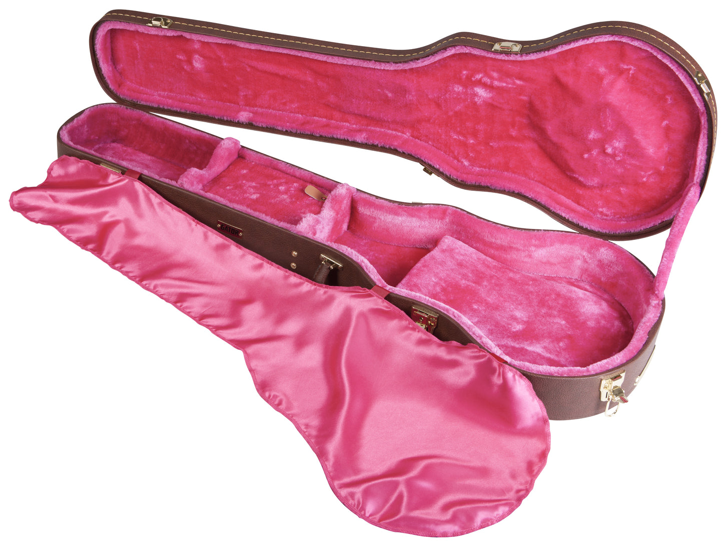 Gator GW-LP Gibson Les Paul Deluxe Wood Guitar Case - Brown