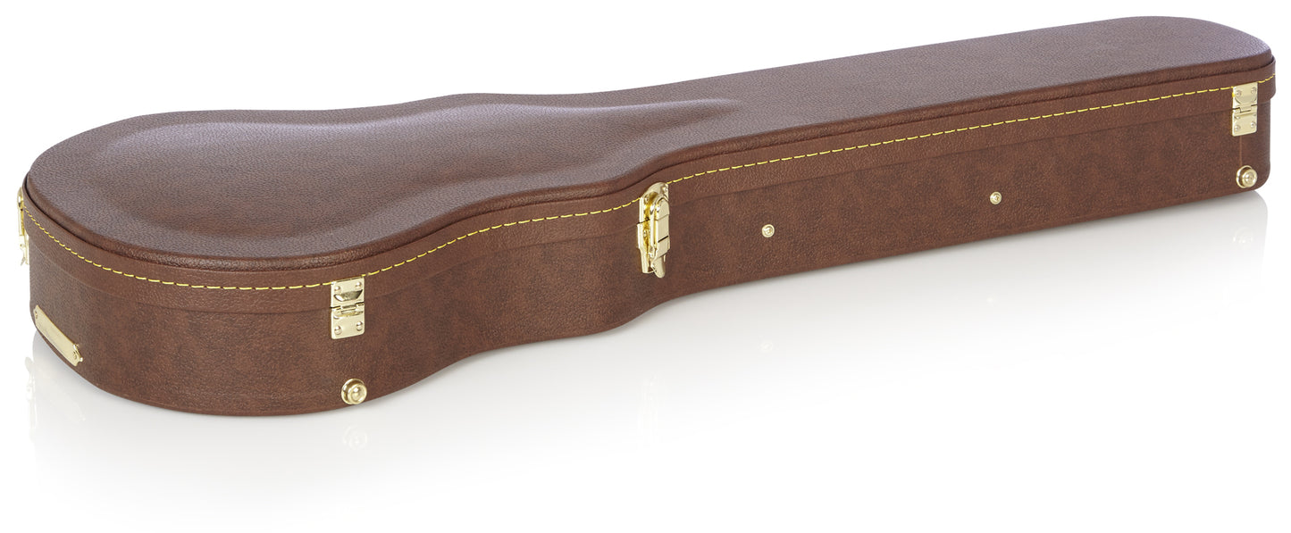 Gator GW-LP Gibson Les Paul Deluxe Wood Guitar Case - Brown