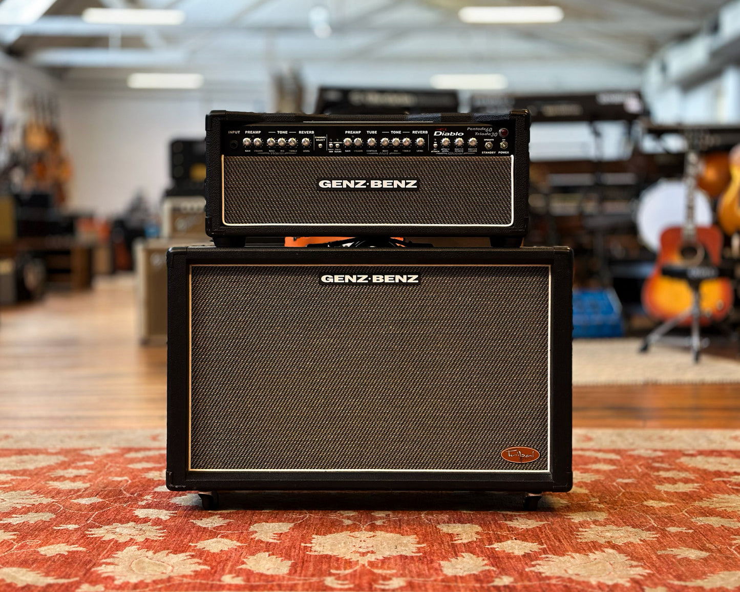 Genz Benz El Diablo 60 w/ Matching "Tribal" Grill 2x12 Cab