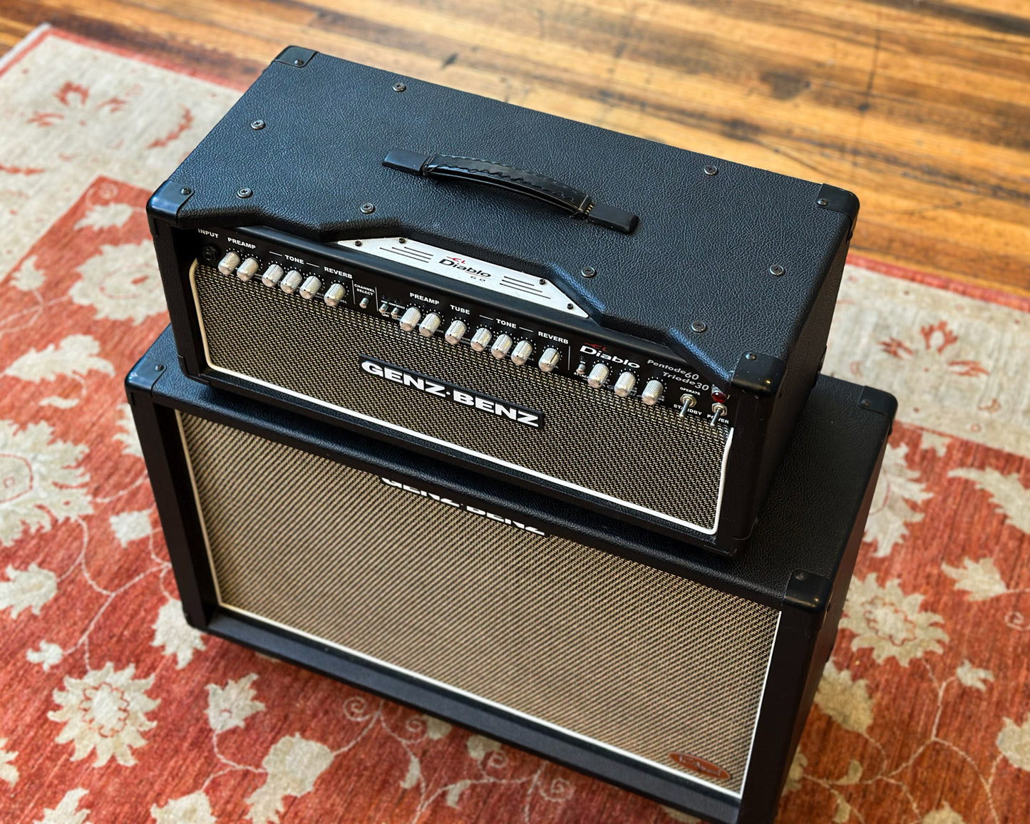 Genz Benz El Diablo 60 w/ Matching "Tribal" Grill 2x12 Cab