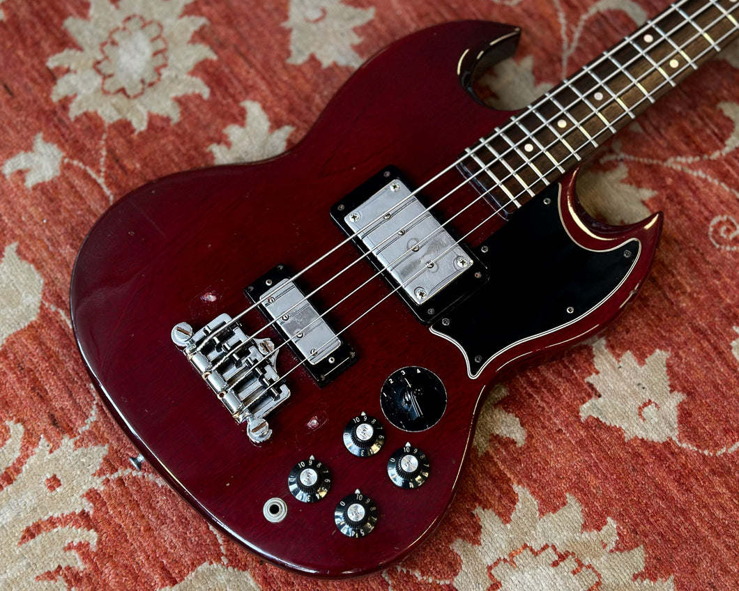 1972 Gibson EB-3 - Cherry w/ OHSC (3.88kg / 8.55 lbs)