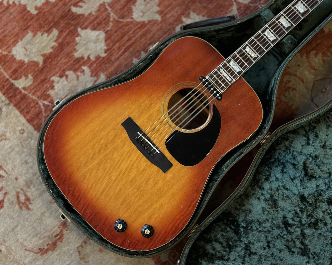 1974 Gibson J-160E w/ OHSC - Cherry Sunburst