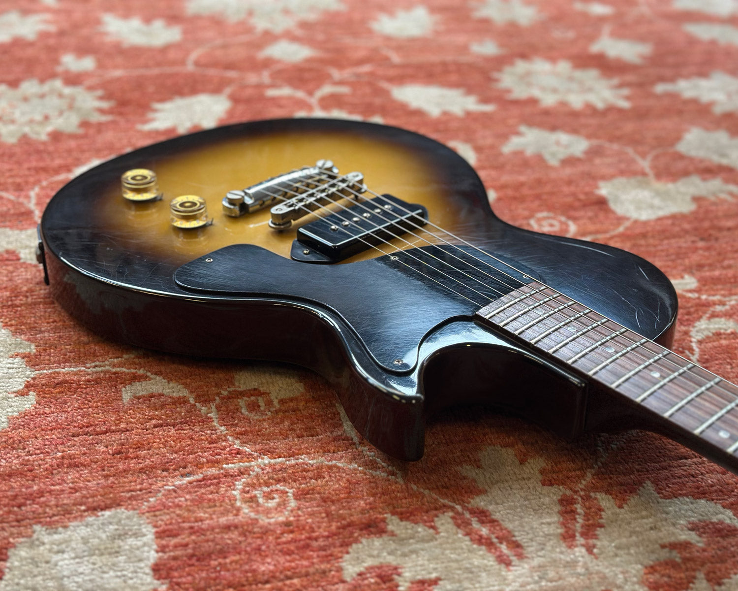 1986 Gibson Les Paul Junior - Tobacco Burst w/ Original Chainsaw