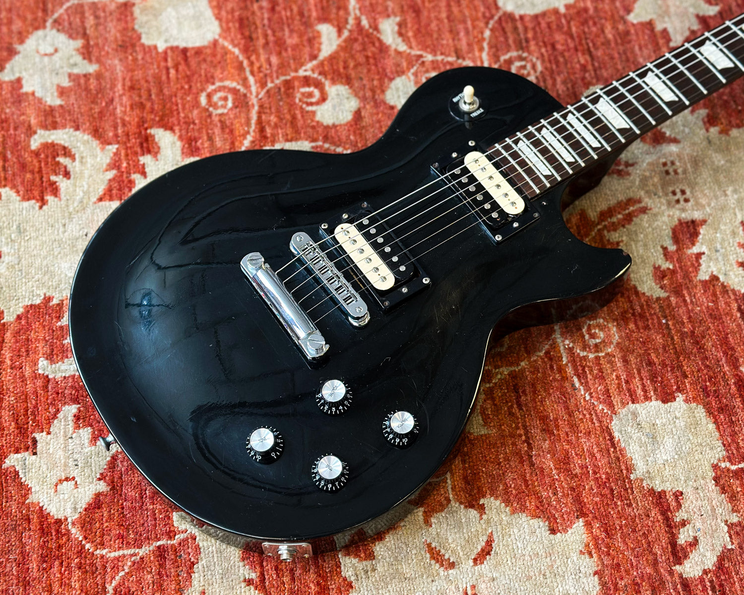 1995 Gibson Les Paul Studio - Ebony Refin w/ Seymour Duncan