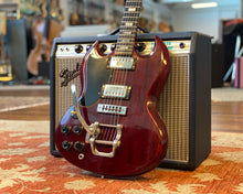 Load image into Gallery viewer, &#39;74 Gibson SG Standard w/ Bigsby - Left Handed (All Original) - Includes Original Green Hard Shell Case
