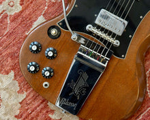 Load image into Gallery viewer, Modified 1970s Gibson SG Standard - Custom Order - Left-Handed in Walnut w/ OHSC &amp; Paperwork
