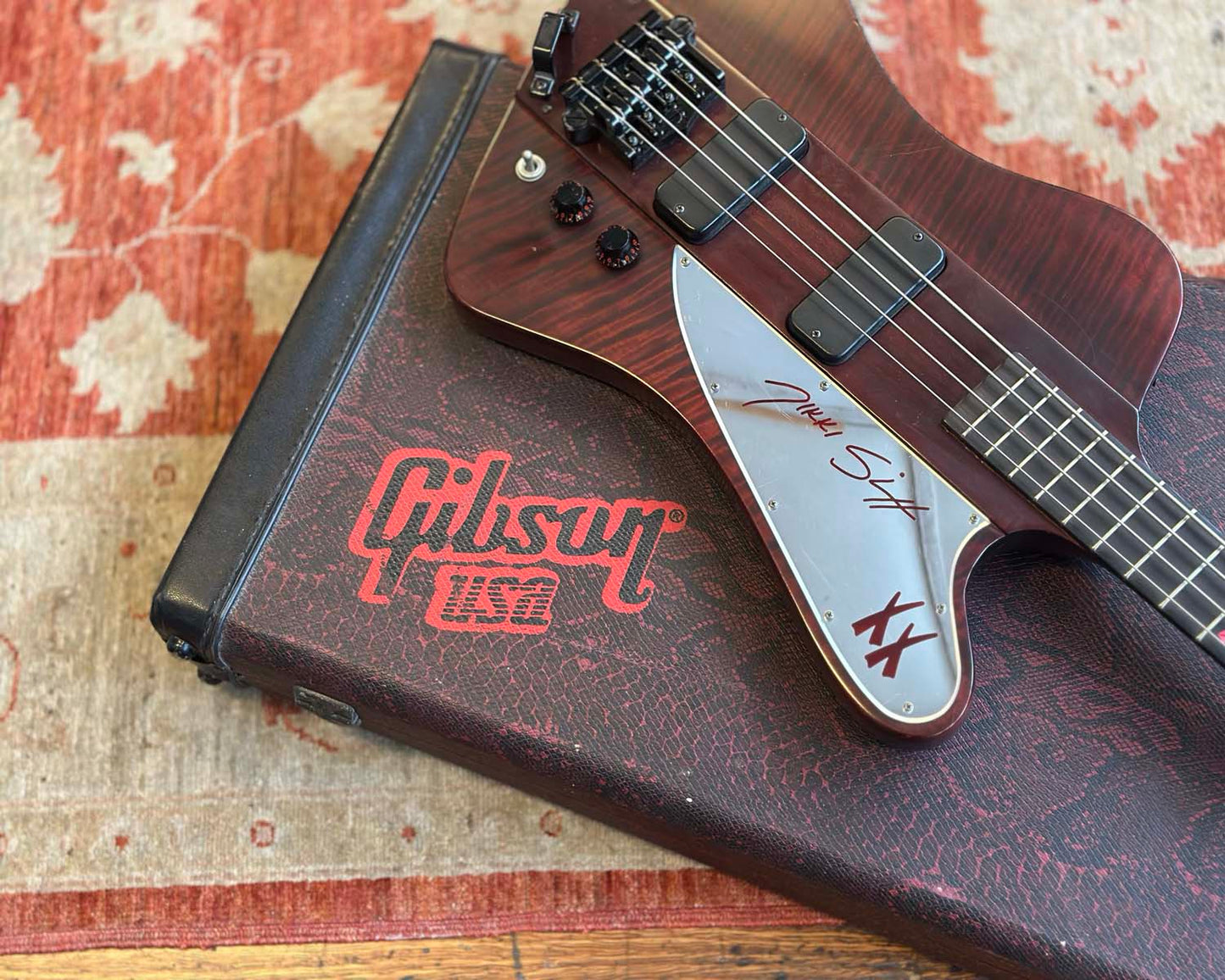 2008 Gibson Thunderbird IV Nikki Sixx Signature Model -  "Blackbird" - Satin Cherry w/ OHSC
