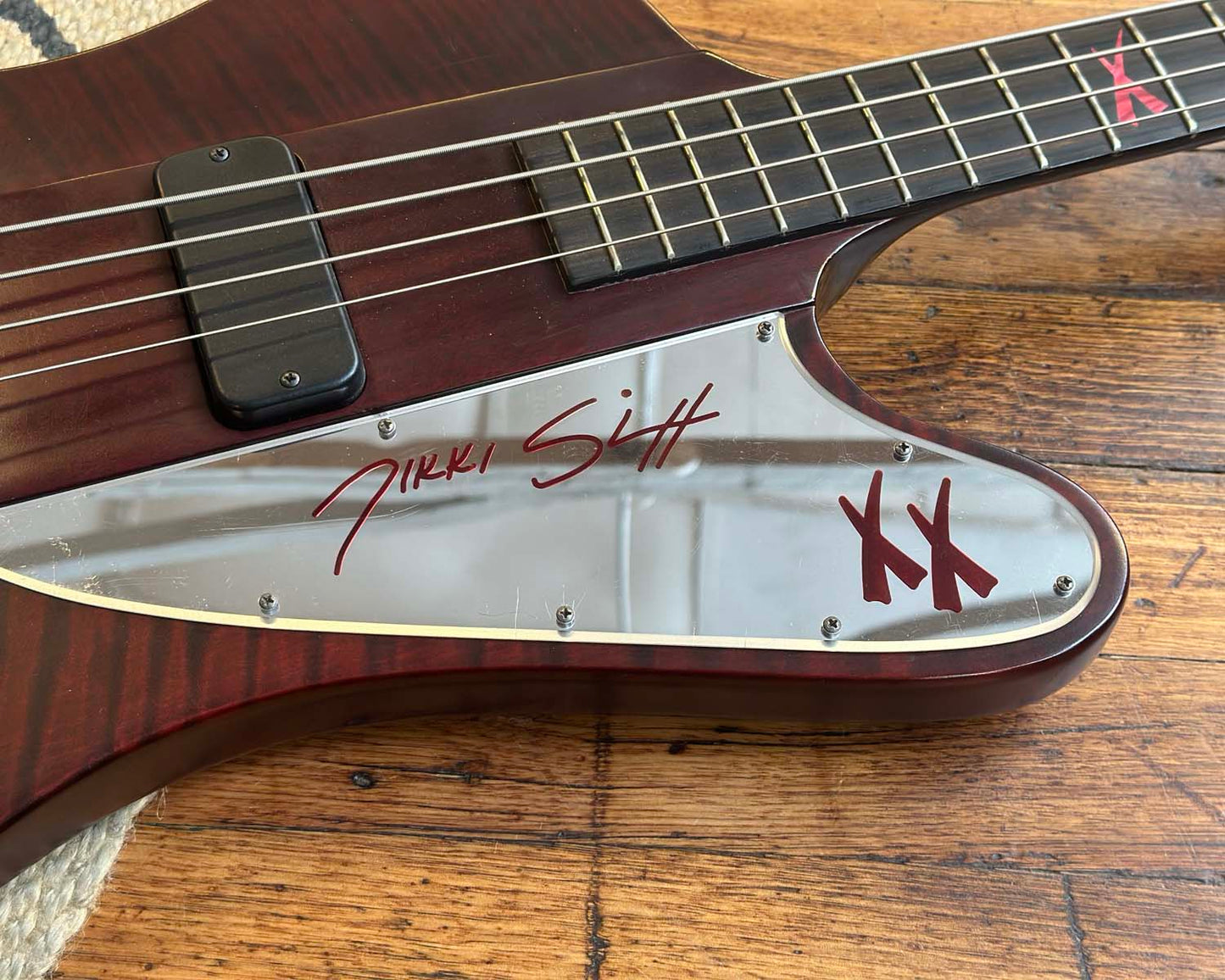2008 Gibson Thunderbird IV Nikki Sixx Signature Model -  "Blackbird" - Satin Cherry w/ OHSC