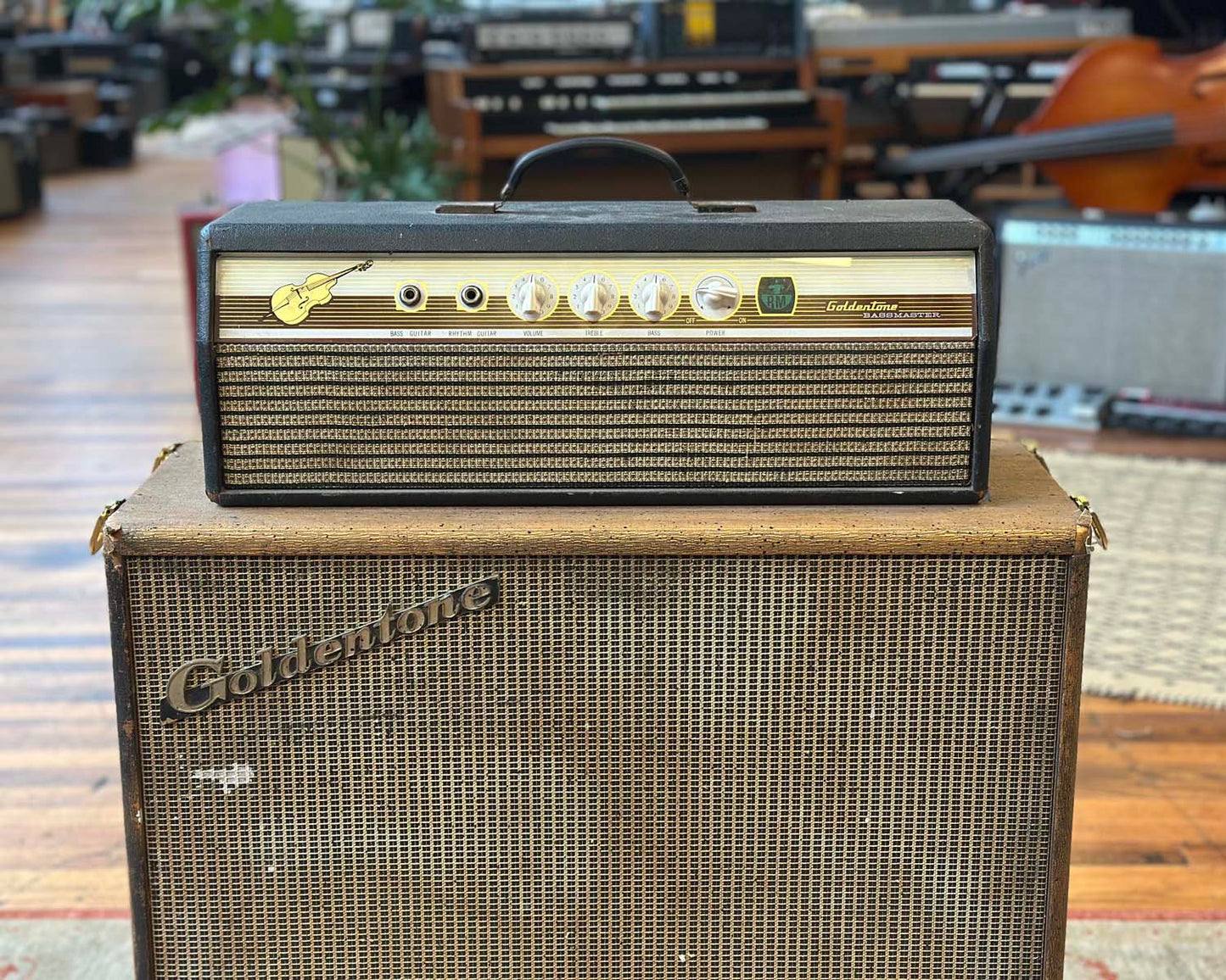 1966 Goldentone 1756 Bassmaster 40 'Fliptop' Head & Cabinet