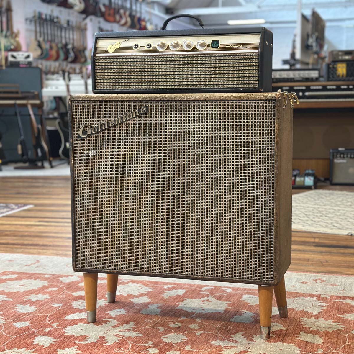 1966 Goldentone 1756 Bassmaster 40 'Fliptop' Head & Cabinet