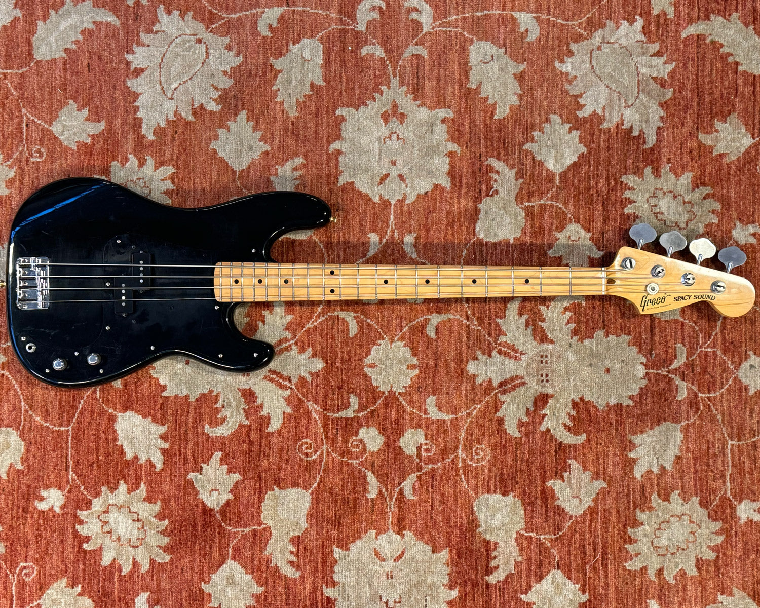 1980 Greco Spacey Sounds PB400 - Black Refin – Found Sound