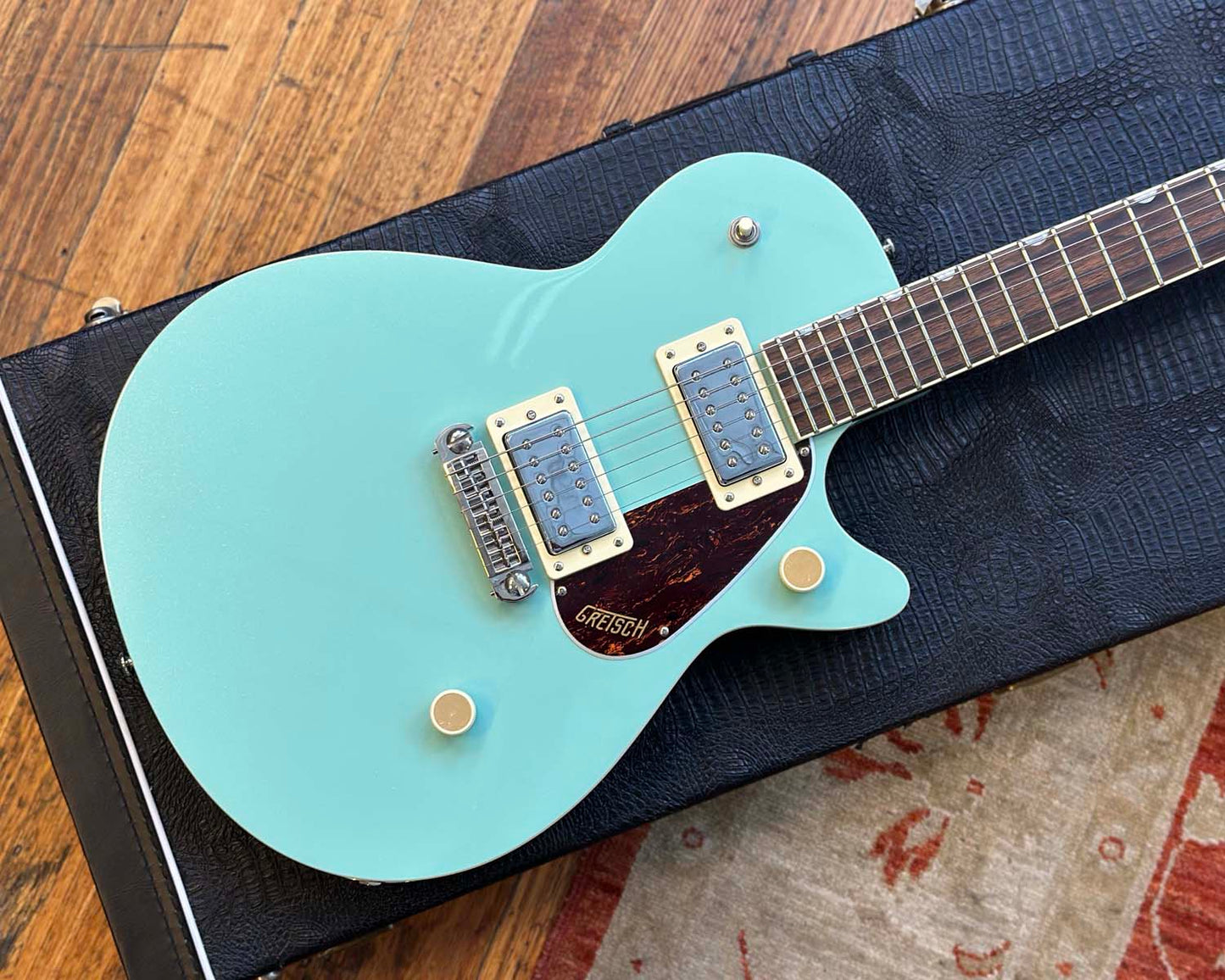 Gretsch Streamliner Jet Club Single-Cut in Mint Metallic with Hard Case