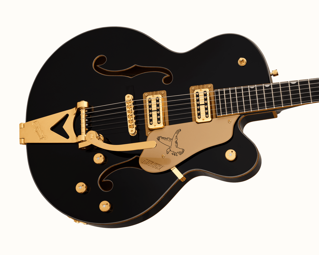 Gretsch Synchromatic Falcon Hollow Body Single-Cut with Bigsby Ebony Fingerboard - Black