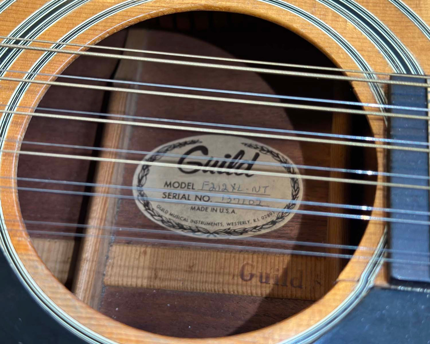 1976 Guild F212XL-NT Jumbo 12-String Acoustic Guitar