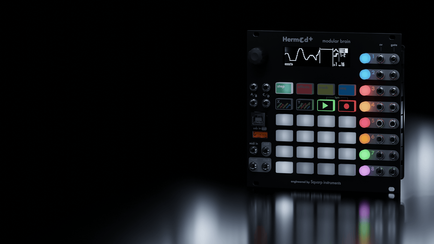 Squarp Instruments Hermod+ Modular Brain Sequencer & MIDI-CV Converter
