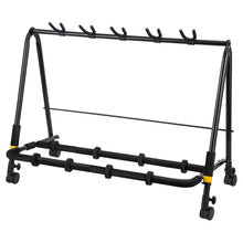 Load image into Gallery viewer, Hercules GS525BPLUS 5 Space Guitar Rack with Wheels
