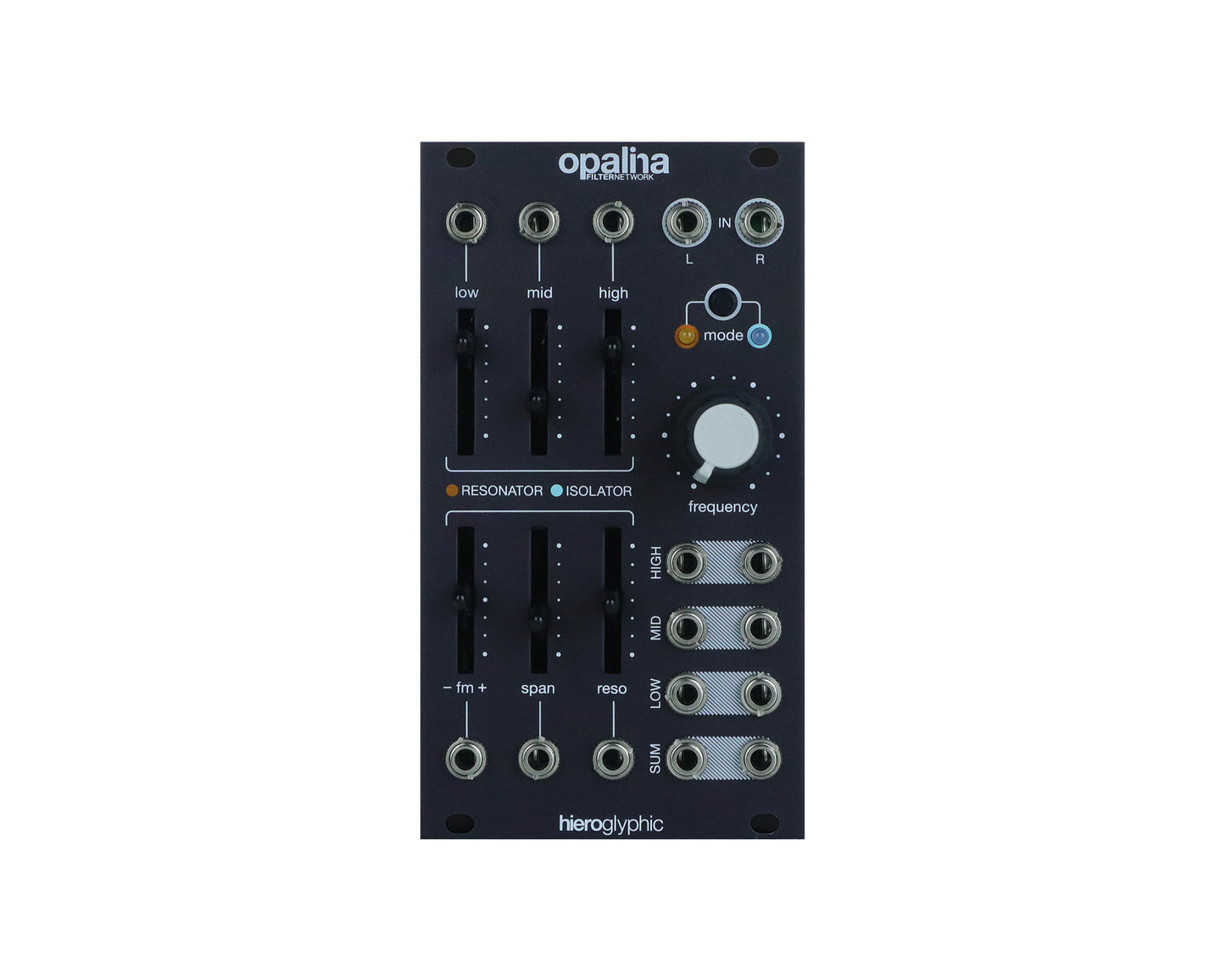 Hieroglyphic Opalina Filter Network Module Including Expander - Black