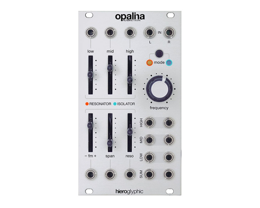 Hieroglyphic Opalina Filter Network Module Including Input Expander - Silver