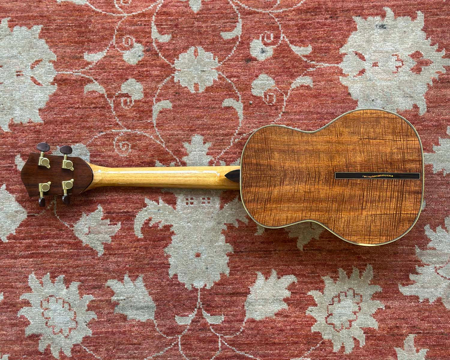 Hindmarsh Valley Ukuleles Custom Order Baritone Uke - Flamed Koa #16 - w/ HSC