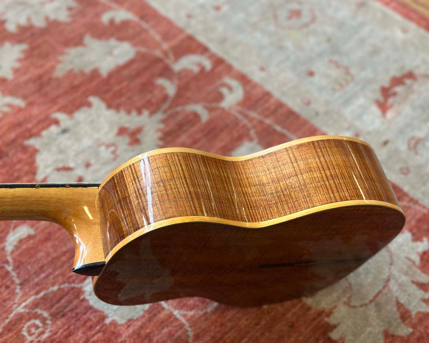 Hindmarsh Valley Ukuleles Custom Order Baritone Uke - Flamed Koa #16 - w/ HSC