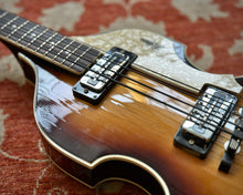 Load image into Gallery viewer, Vintage 1968/1969 Hofner 500/1 Violin Bass / Beatle Bass - Made in Germany (Rare Factory Black Neck) w/ HSC
