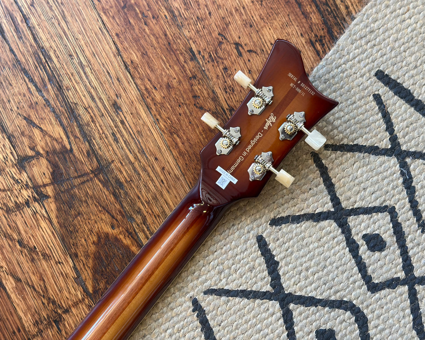 Left Handed Höfner Contemporary Series HCT-500/1 - Brown Sunburst