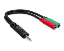 Load image into Gallery viewer, Hosa Technology YMM-108 Headset/Mic Breakout Cable
