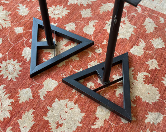 On Stage Stands SMS6000-P Aluminium Studio Monitor Stands Pair w/ Triangular Base