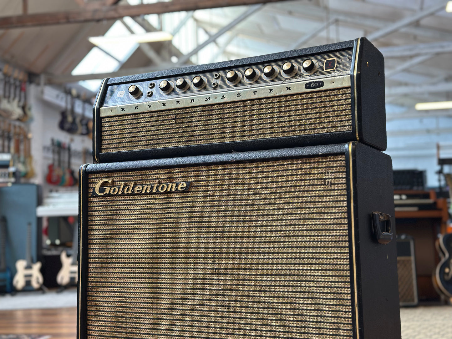Goldentone Reverbmaster 60 Watt Valve Head & 4x12" Cabinet