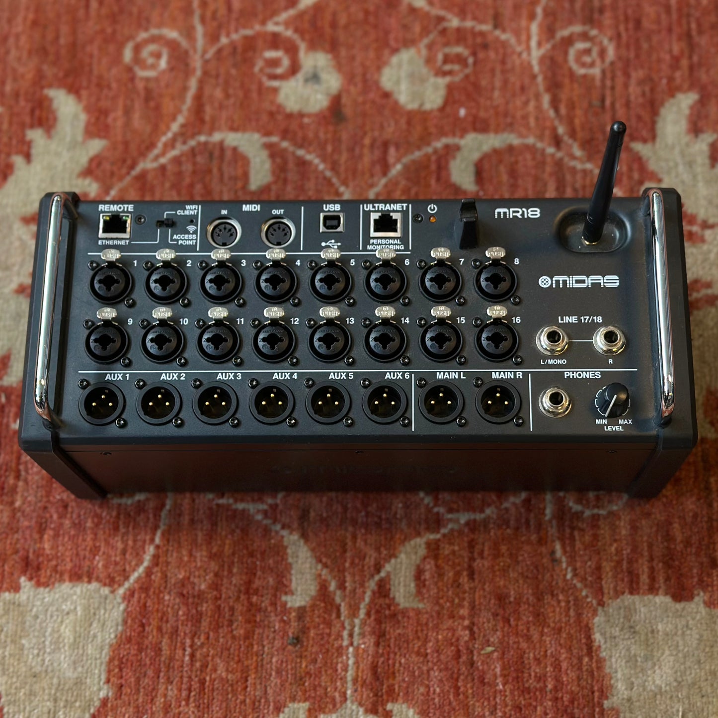 MIDAS MR18 Digital Mixer w/ Safe Case