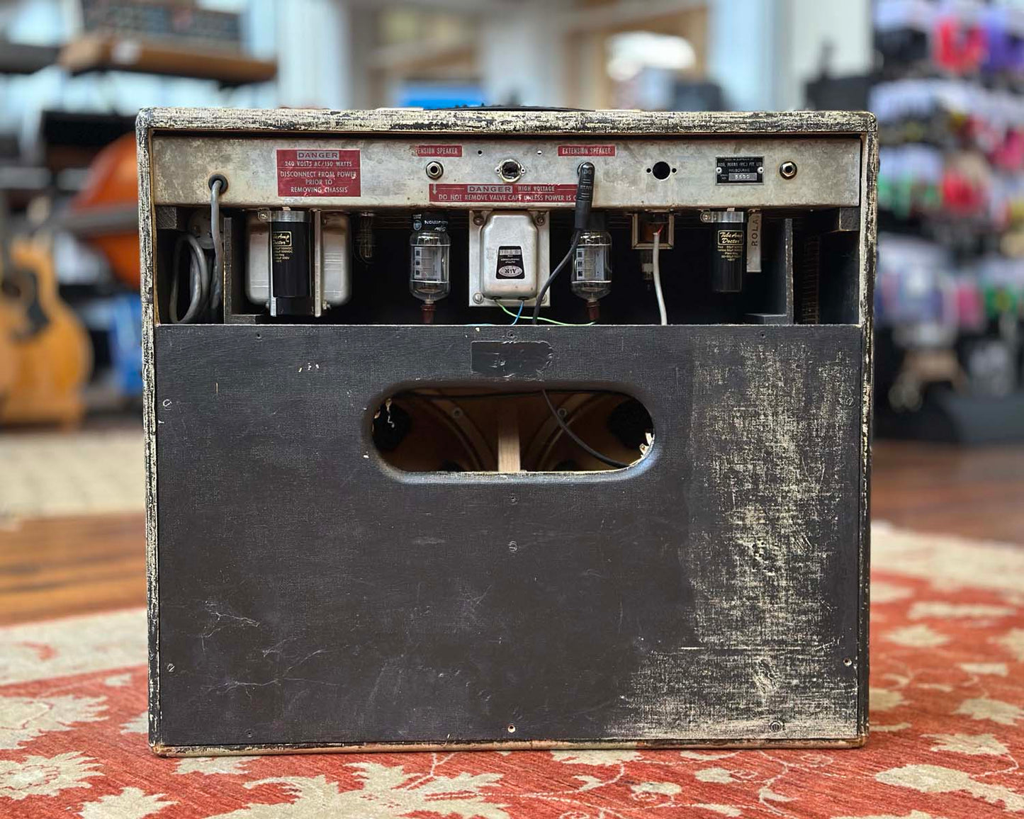 Vintage '60s Goldentone 1755 40 Watt 2x12" Guitar Amplifier loaded with Celestion Gold Alnico Speakers