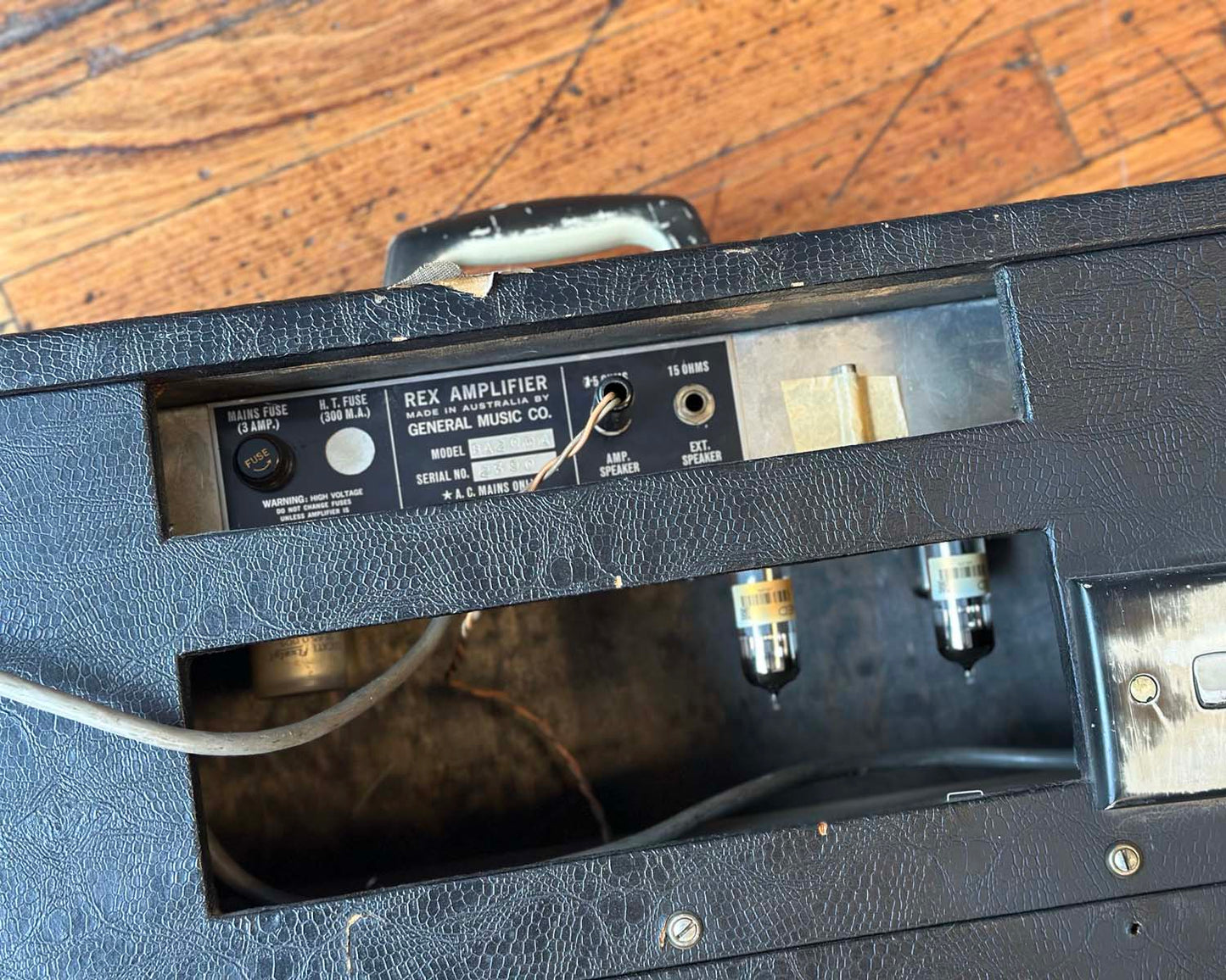 1960s Rex Bass King BA200A 1x12" 20 Watt Valve Combo - Made in Australia