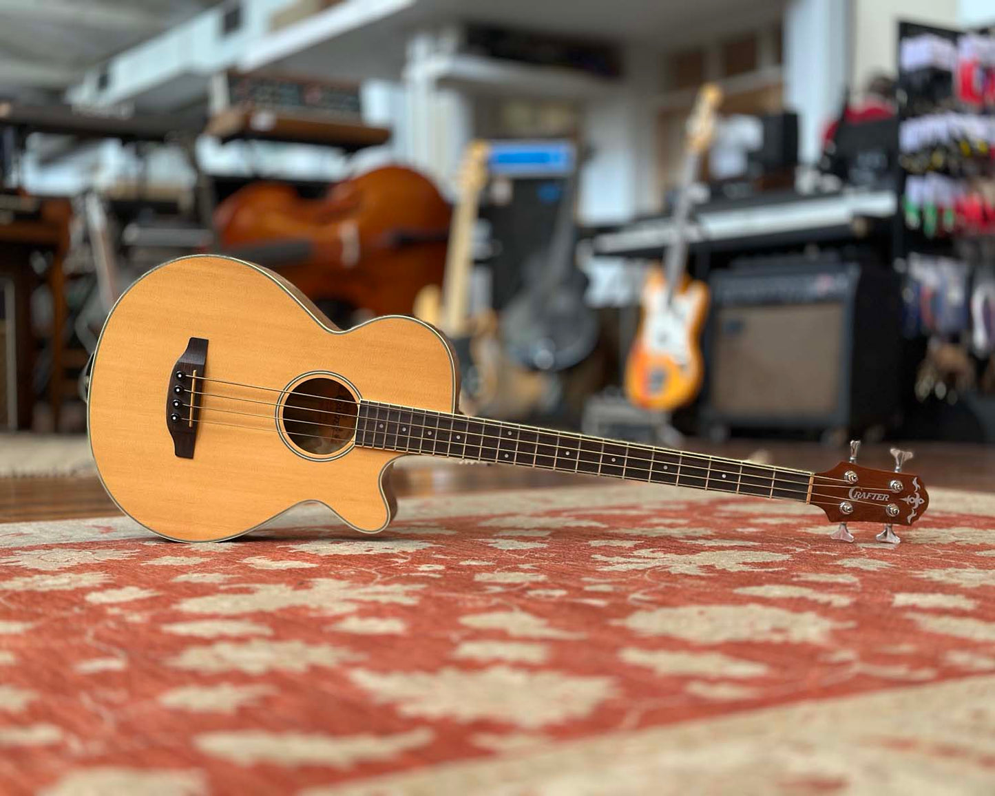 Crafter BA400EQ/N Acoustic Electric Bass Guitar