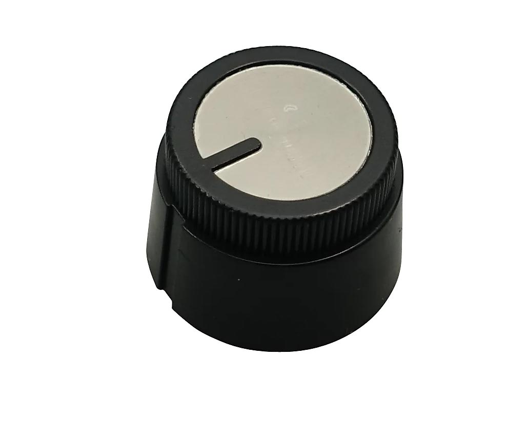 Ibanez 15.5mm Knob - Black & Silver To Suit TS9 Pedal