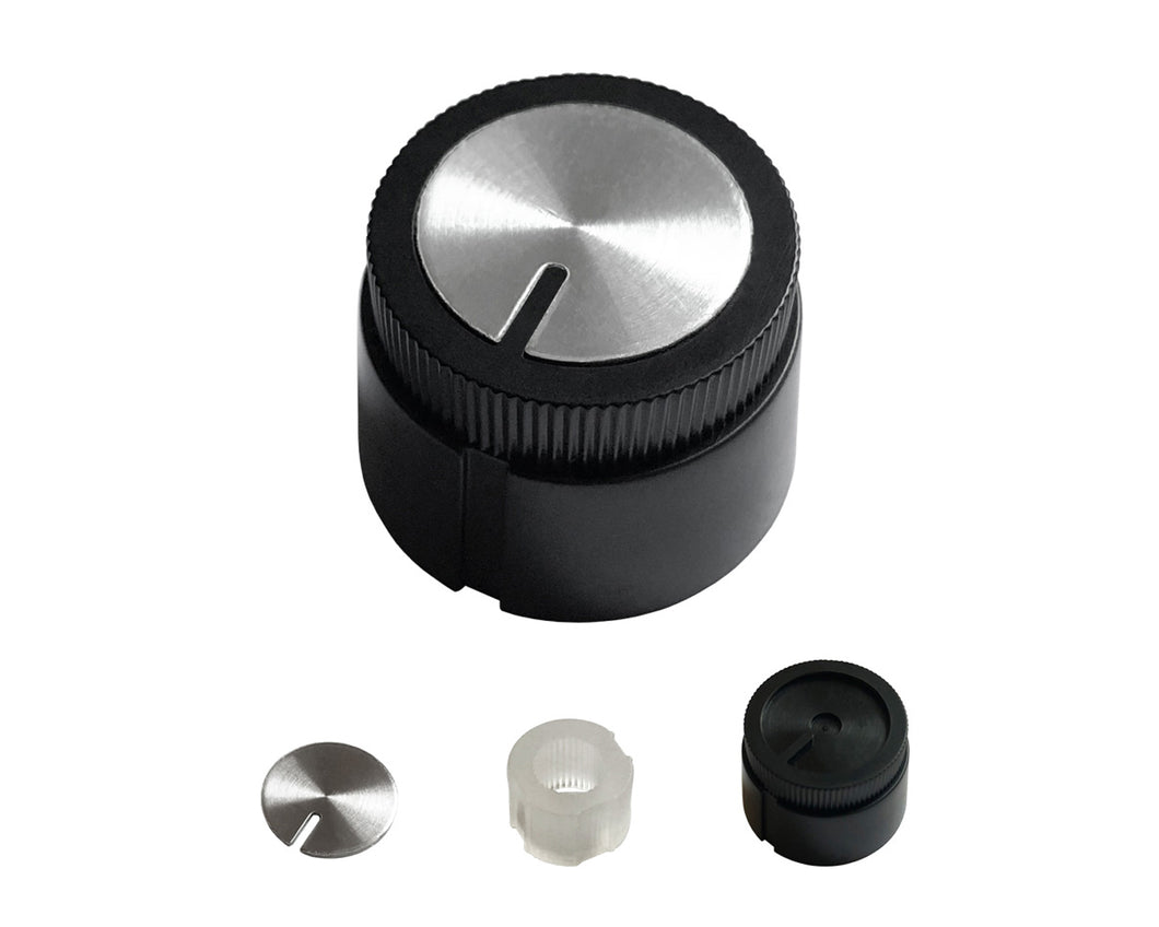 Ibanez 18mm Black & Sliver Knob to Suit TS9 Series Pedals
