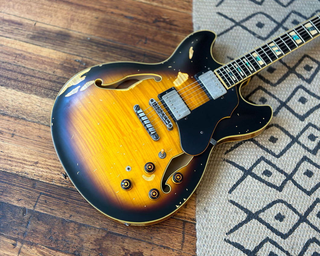 Ibanez ASV100FMD Artcore Vintage - Yellow Sunburst Low Gloss