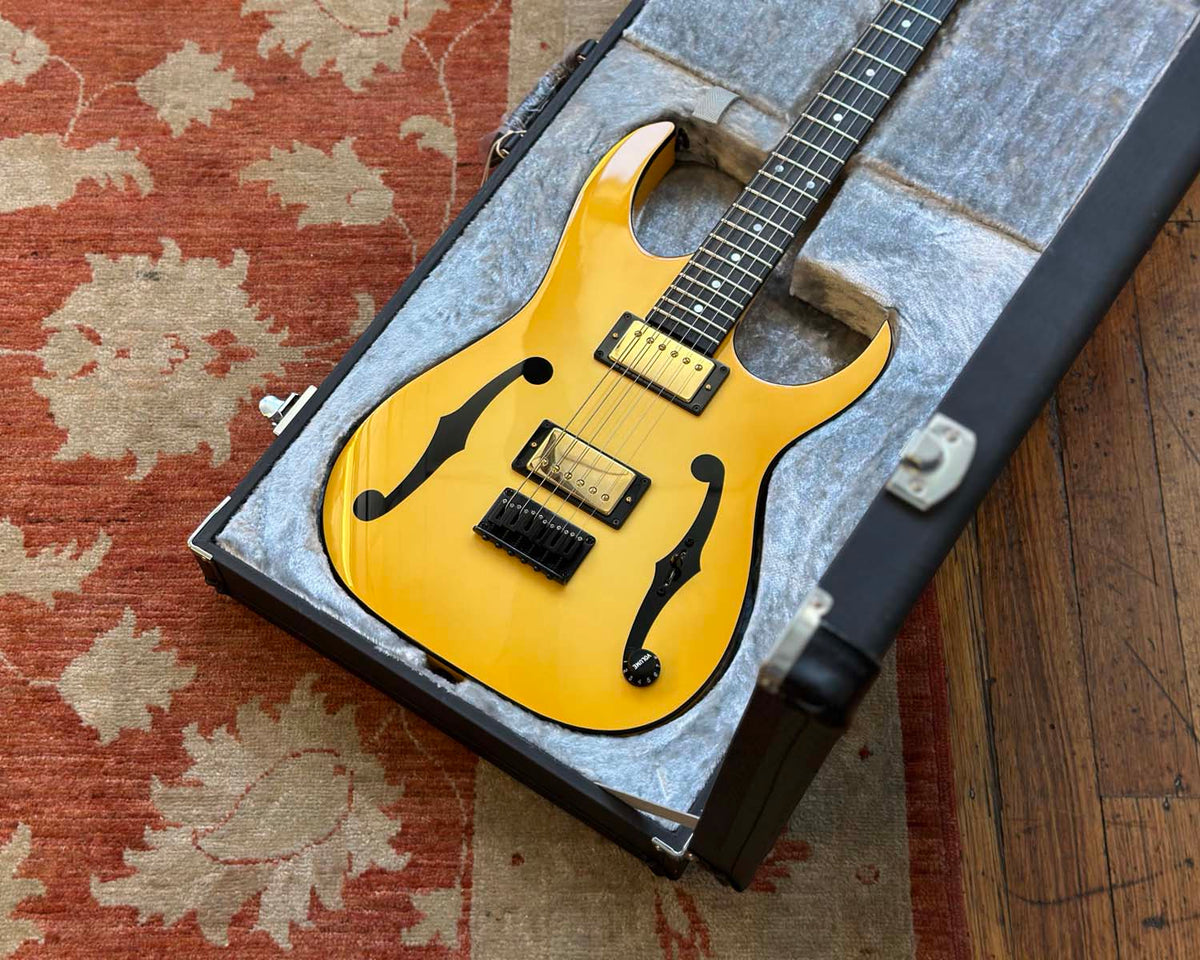 Ibanez PGM1000T Custom Shop Paul Gilbert Artist Signature - Aged Cream Burst