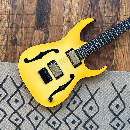 Ibanez PGM1000T Custom Shop Paul Gilbert Artist Signature - Aged Cream Burst