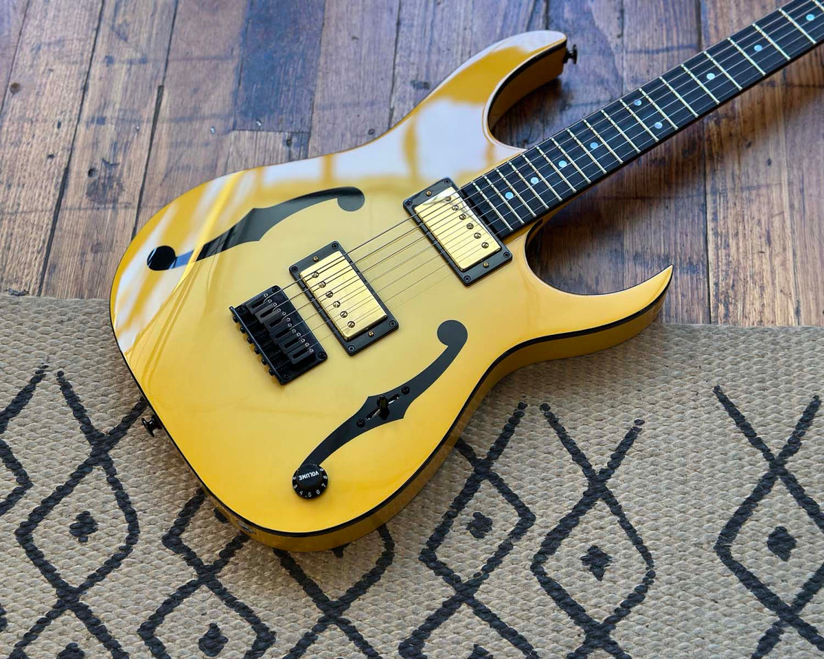 Ibanez PGM1000T Custom Shop Paul Gilbert Artist Signature - Aged Cream Burst