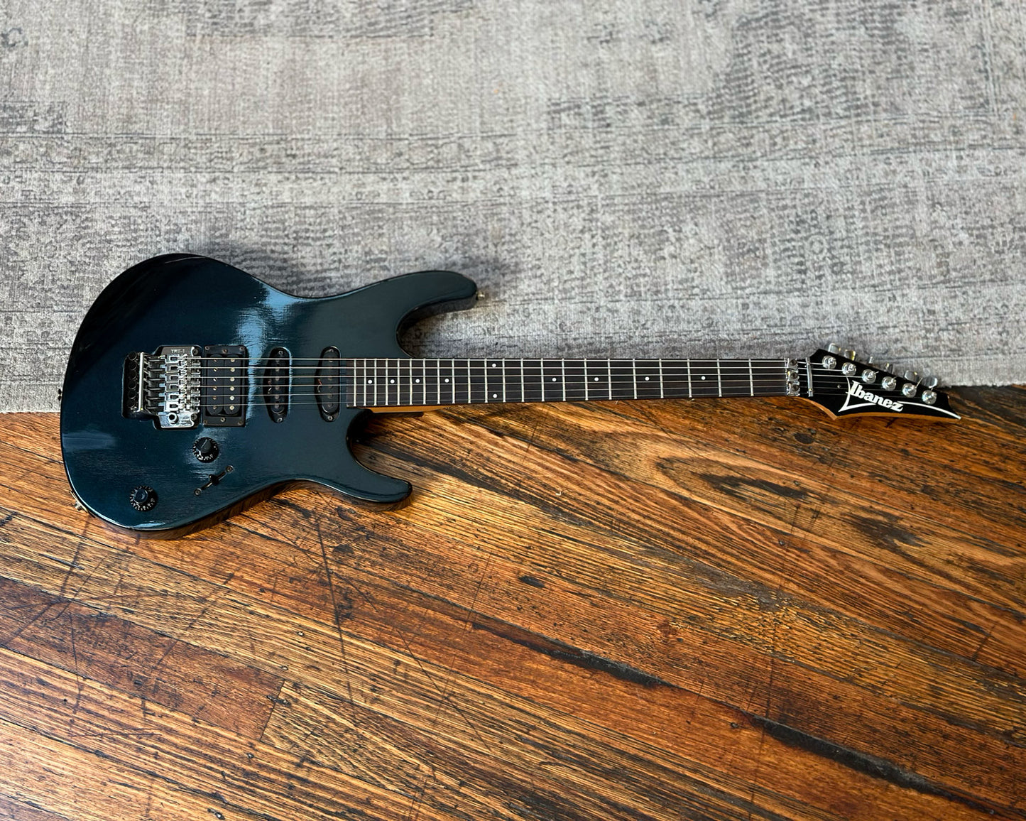 1988 Ibanez RG 340 Roadstar II - Dark Blue w/ HSC
