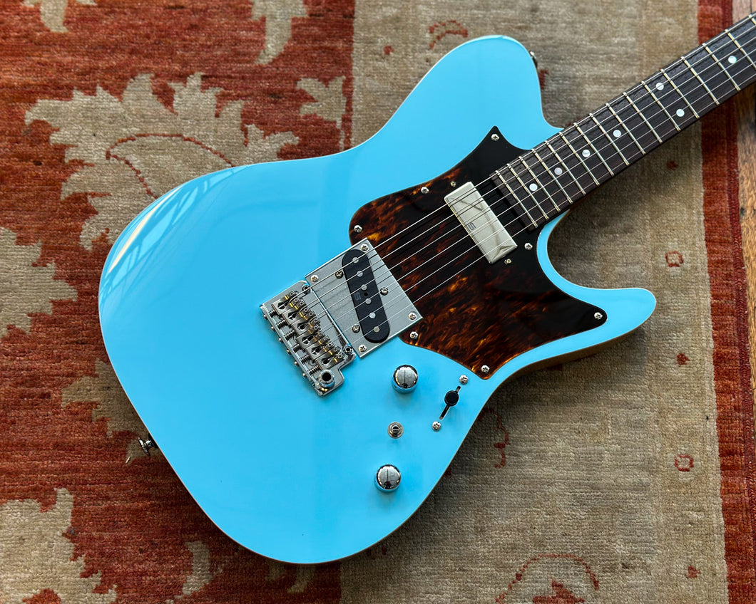 Tom Quayle Signature Ibanez TQMS1 Electric Guitar - Celeste Blue w/Original Hard Shell Case