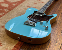 Load image into Gallery viewer, Tom Quayle Signature Ibanez TQMS1 Electric Guitar - Celeste Blue w/Original Hard Shell Case
