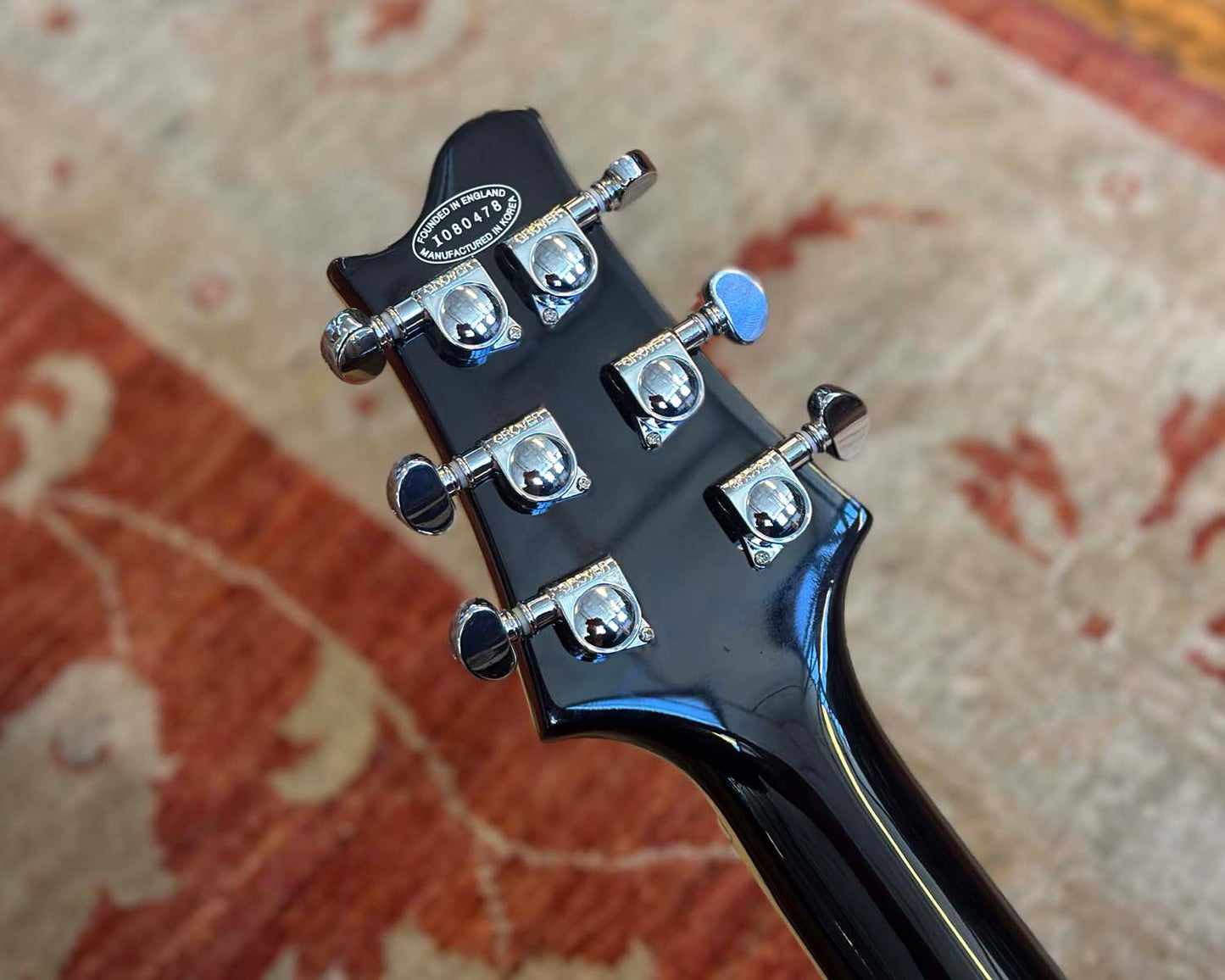 Indie Guitar Co. Studio Thru PRS Style - Charcoal Flame Maple